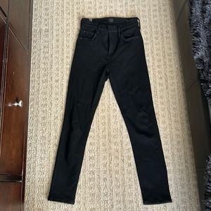 Citizens of Humanity black rocket crop highrise skinny sz 26